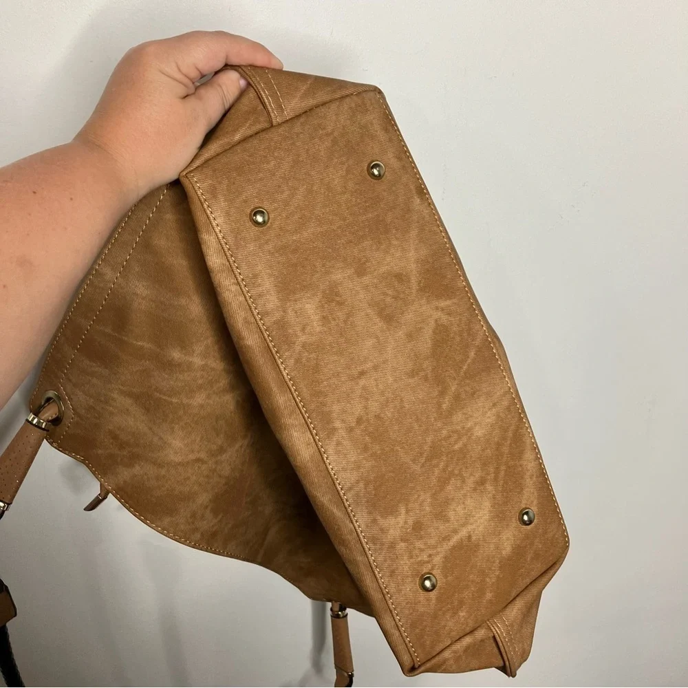 Mellow World‎ coated canvas tote hobo bag large